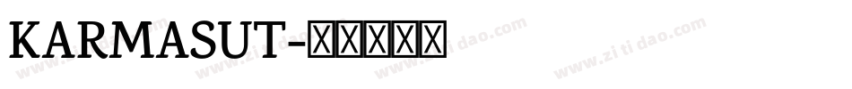 KARMASUT字体转换