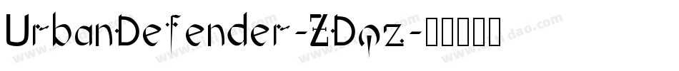 UrbanDefender-ZDqz字体转换