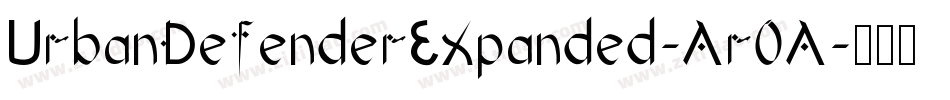 UrbanDefenderExpanded-Ar0A字体转换