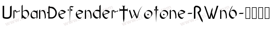 UrbanDefenderTwotone-RWn6字体转换