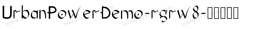 UrbanPowerDemo-rgrw8字体转换