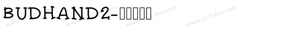 BUDHAND2字体转换