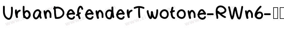 UrbanDefenderTwotone-RWn6字体转换