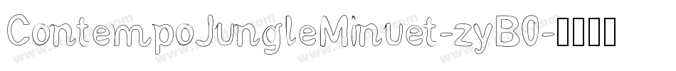 ContempoJungleMinuet-zyB0字体转换