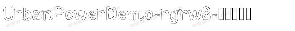 UrbanPowerDemo-rgrw8字体转换