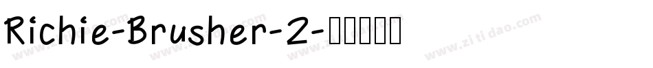 Richie-Brusher-2字体转换