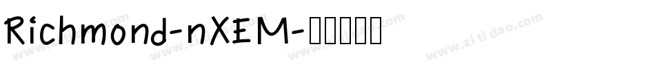 Richmond-nXEM字体转换