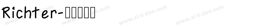Richter字体转换