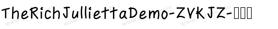 TheRichJulliettaDemo-ZVKJZ字体转换