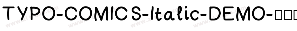 TYPO-COMICS-Italic-DEMO字体转换