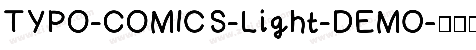 TYPO-COMICS-Light-DEMO字体转换
