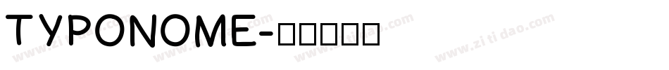 TYPONOME字体转换