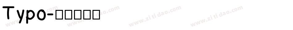 Typo字体转换