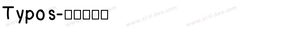 Typos字体转换