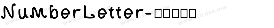 NumberLetter字体转换