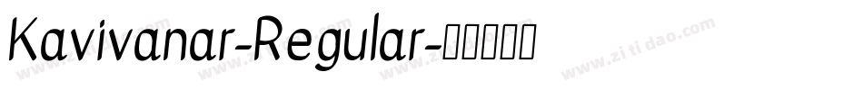 Kavivanar-Regular字体转换