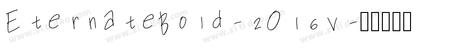 EternateBold-2O16v字体转换