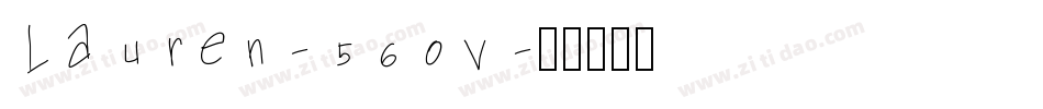 Lauren-560v字体转换