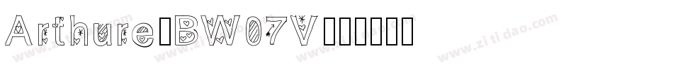 Arthure-BW07V字体转换