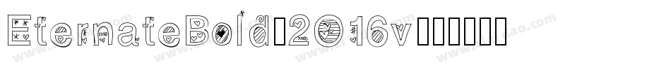 EternateBold-2O16v字体转换