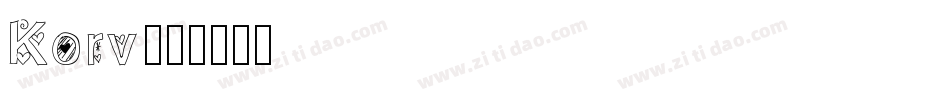 Korv字体转换