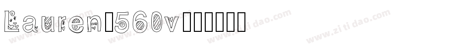 Lauren-560v字体转换