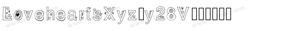 LoveheartsXyz-y28V字体转换