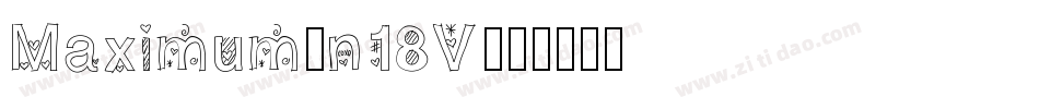 Maximum-n18V字体转换