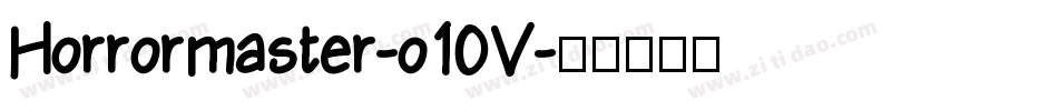 Horrormaster-o10V字体转换
