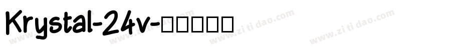 Krystal-24v字体转换