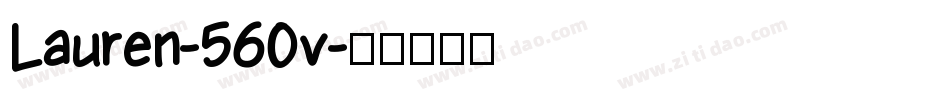 Lauren-560v字体转换