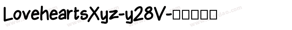 LoveheartsXyz-y28V字体转换