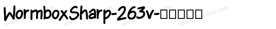 WormboxSharp-263v字体转换
