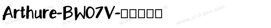 Arthure-BW07V字体转换