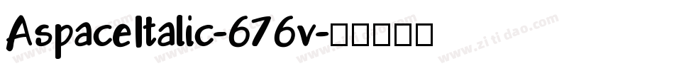 AspaceItalic-676v字体转换