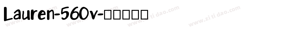 Lauren-560v字体转换