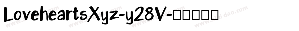 LoveheartsXyz-y28V字体转换