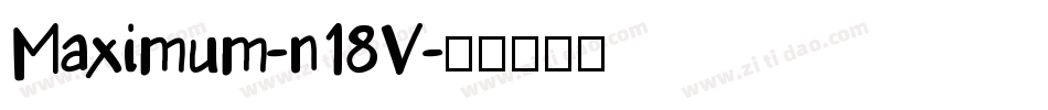 Maximum-n18V字体转换