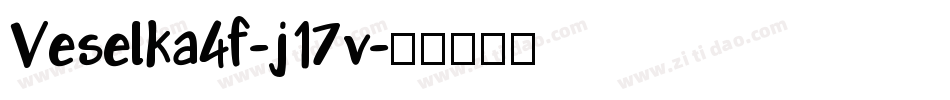 Veselka4f-j17v字体转换