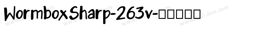 WormboxSharp-263v字体转换