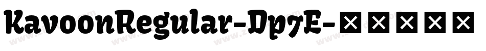 KavoonRegular-Dp7E字体转换