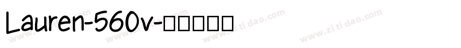 Lauren-560v字体转换