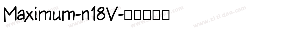 Maximum-n18V字体转换