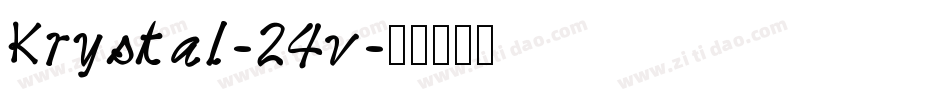Krystal-24v字体转换