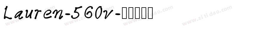 Lauren-560v字体转换