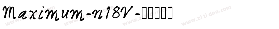 Maximum-n18V字体转换
