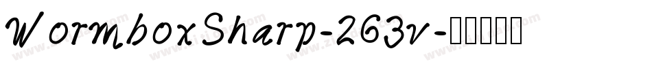 WormboxSharp-263v字体转换
