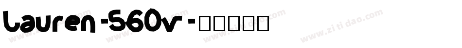 Lauren-560v字体转换