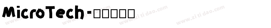 MicroTech字体转换