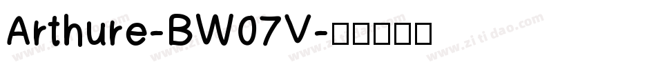 Arthure-BW07V字体转换